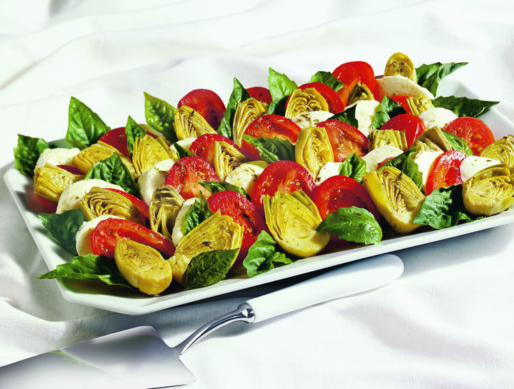 Artichoke Caprese Platter