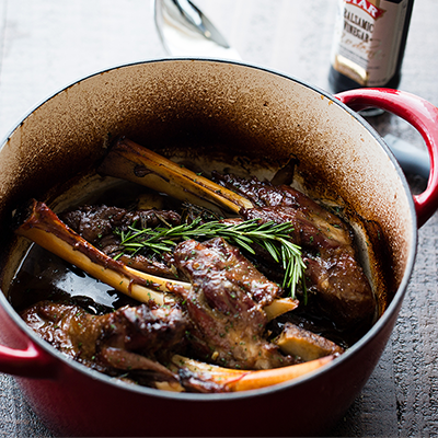 Balsamic Braised Lamb Shanks