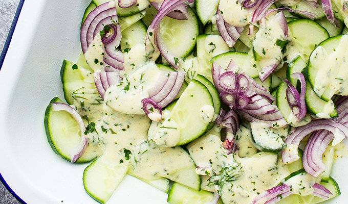 Creamy Cucumber Salad