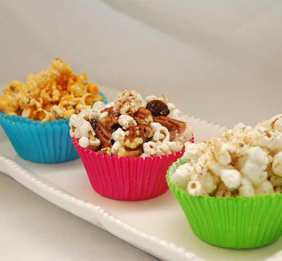 Gourmet Popcorn 3 Ways