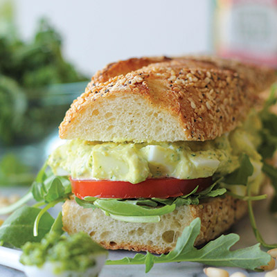Kale Pesto Egg Salad