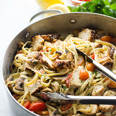 Lemon Chicken Fettuccine