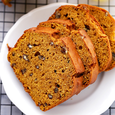 Olive Oil Pecan Pumpkin Bread