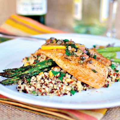 Pan-Seared Tilapia with Lemon Caper Sauce