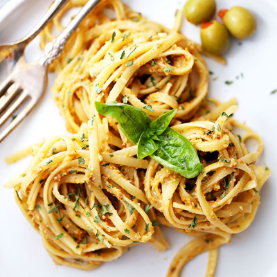 Olive Pesto Pasta