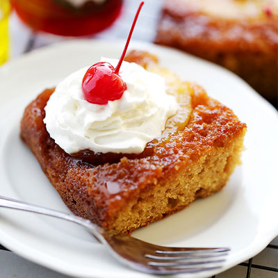 Pineapple Upside Down Yogurt Cake