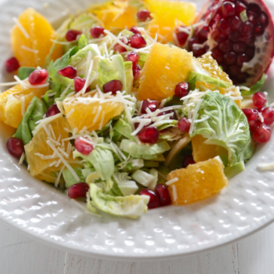 Pomegranate Citrus Brussels Sprout Salad