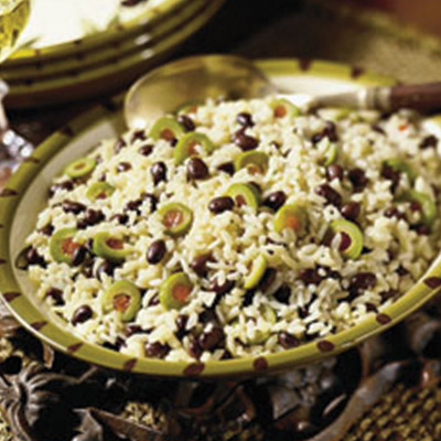 Rice with Black Beans and Olives
