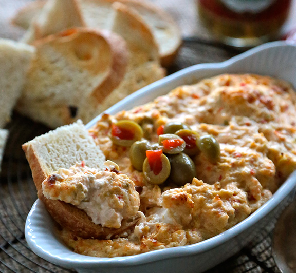 Roasted Red Pepper Olive Dip