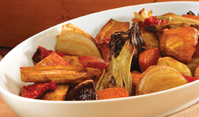 Balsamic Roasted Root Vegetables