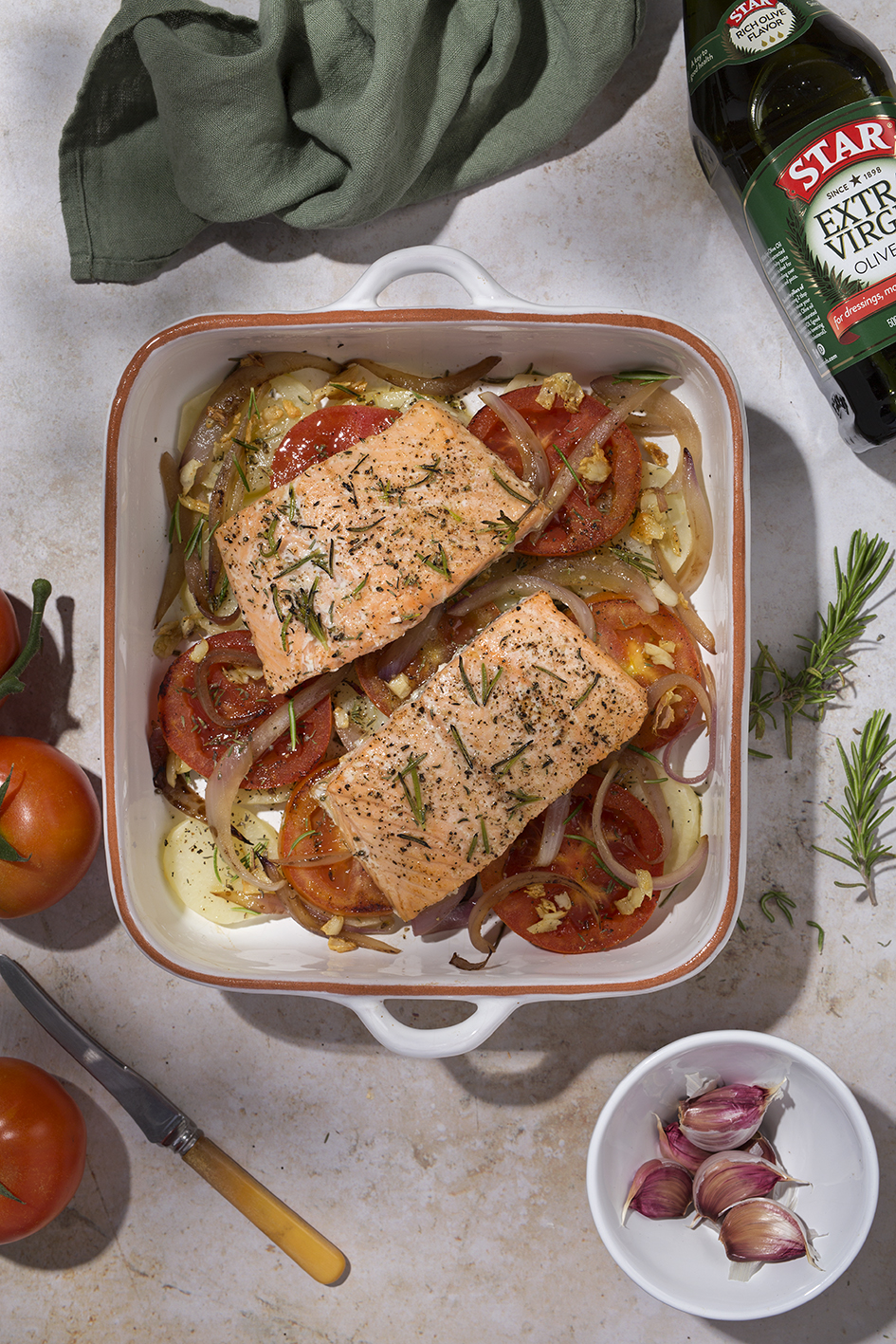 Quick and easy baked salmon