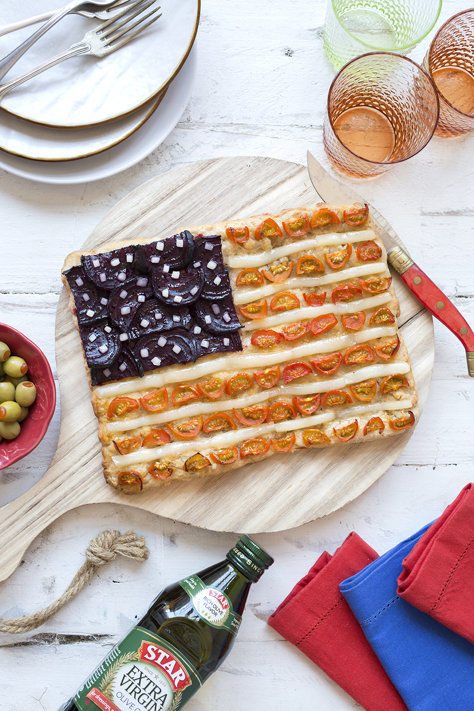 The definitive focaccia for the Fourth of July