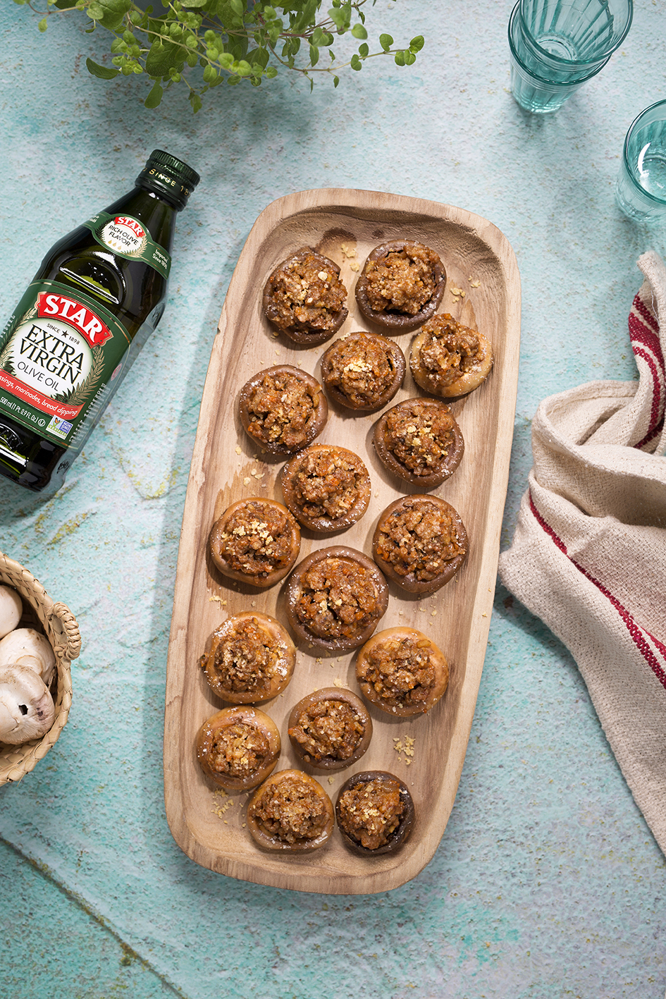 Baked Stuffed Mushrooms