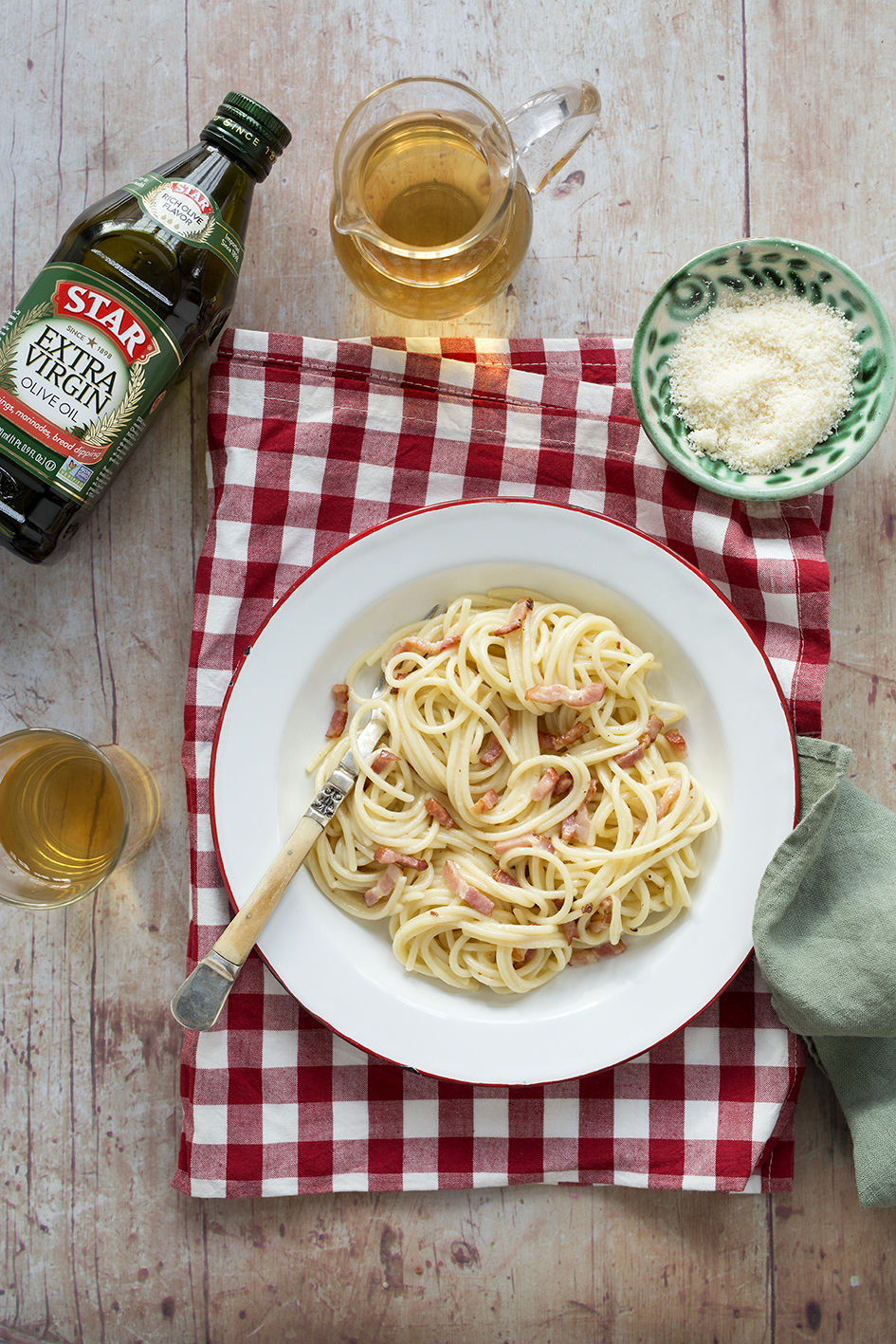 A real carbonara… with no cream!