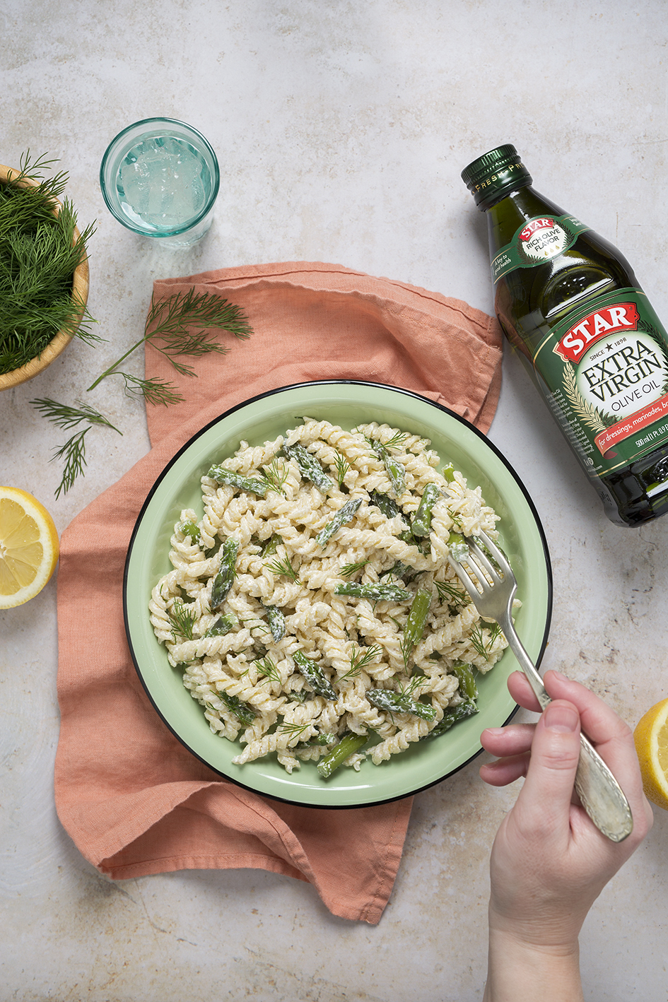 Lemony Asparagus Pasta