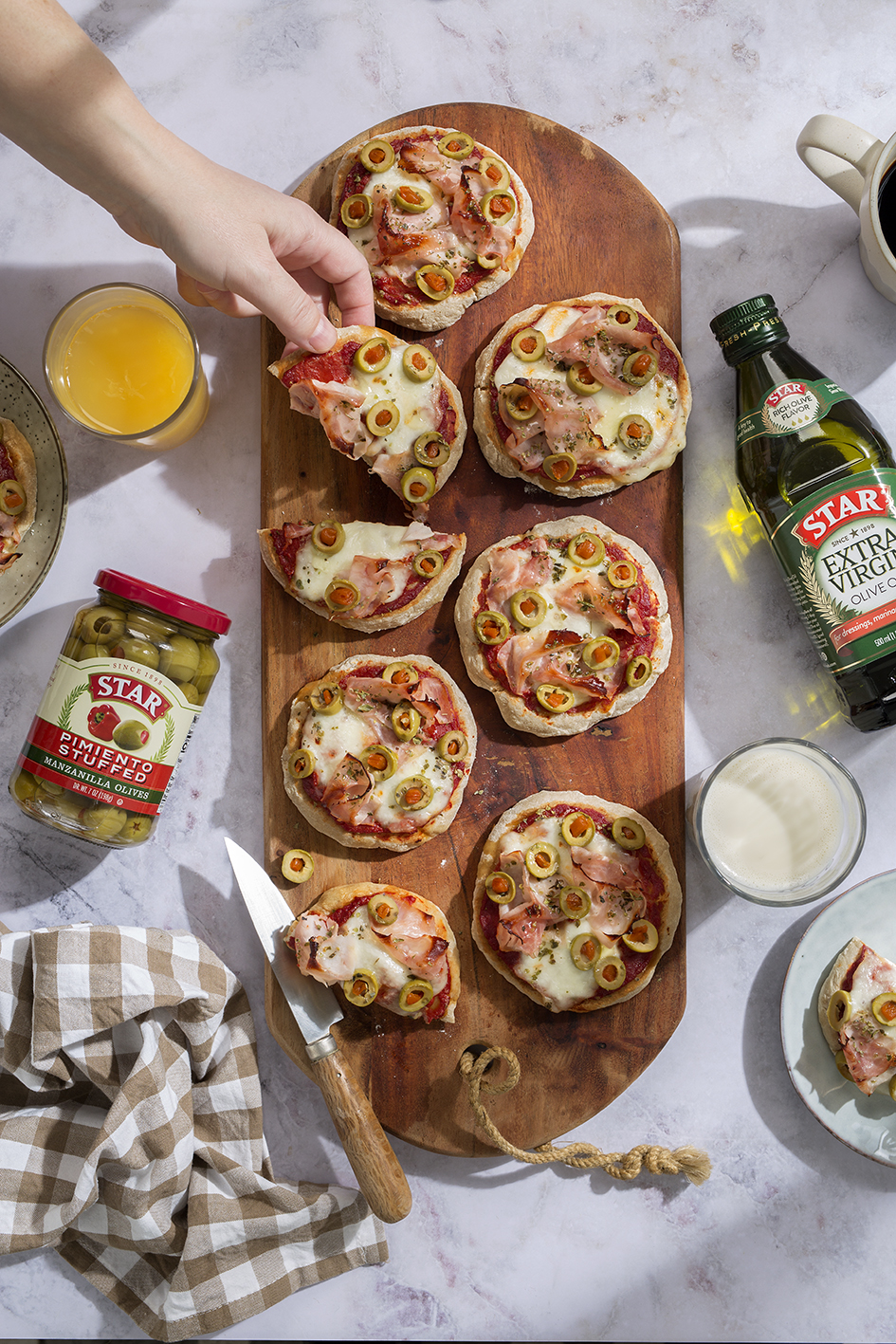 Mini Pizzas for Breakfast