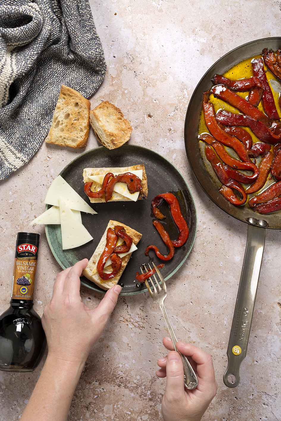 Caramelized Bell Peppers with Balsamic Vinegar