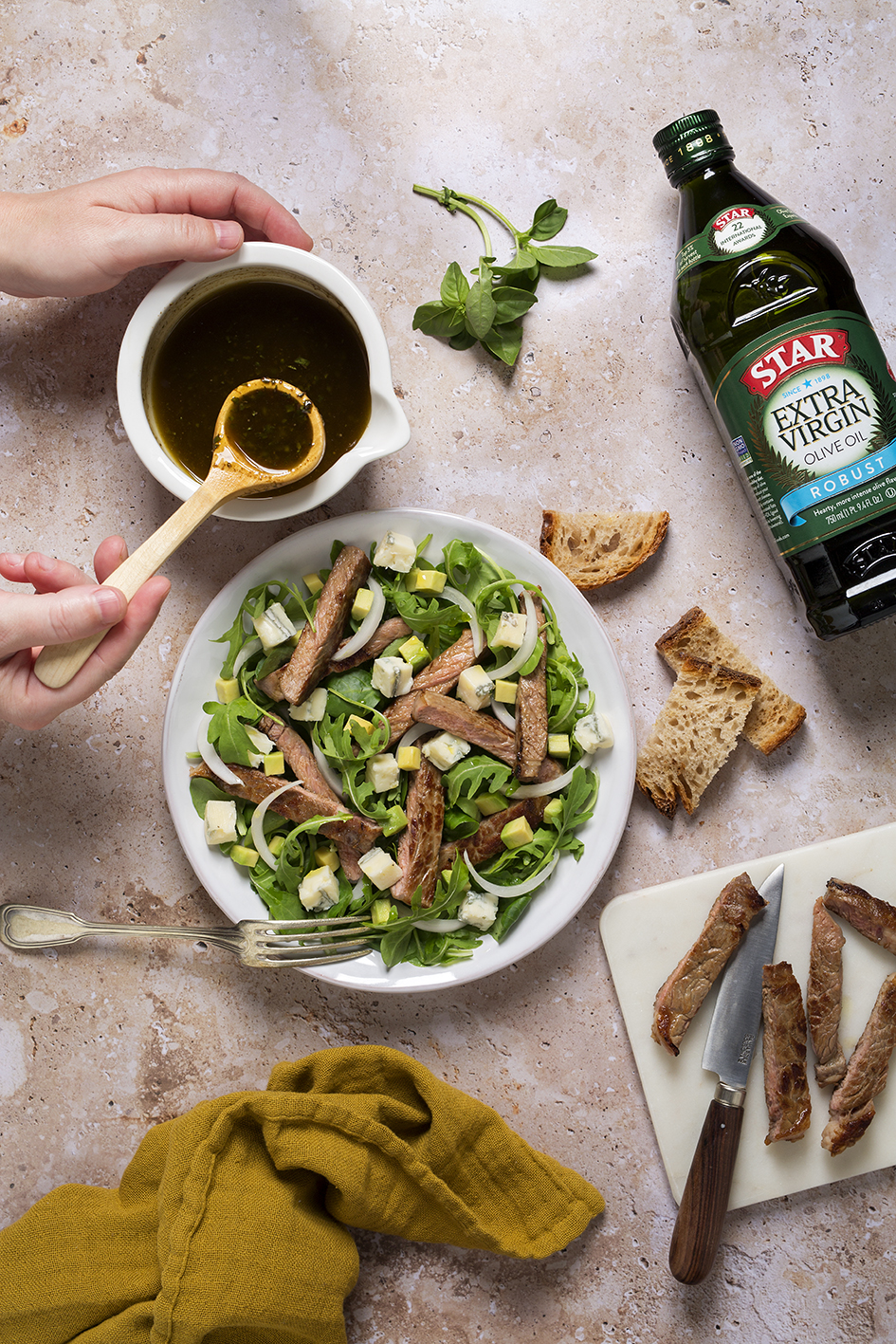 Steak Salad with Balsamic Dressing