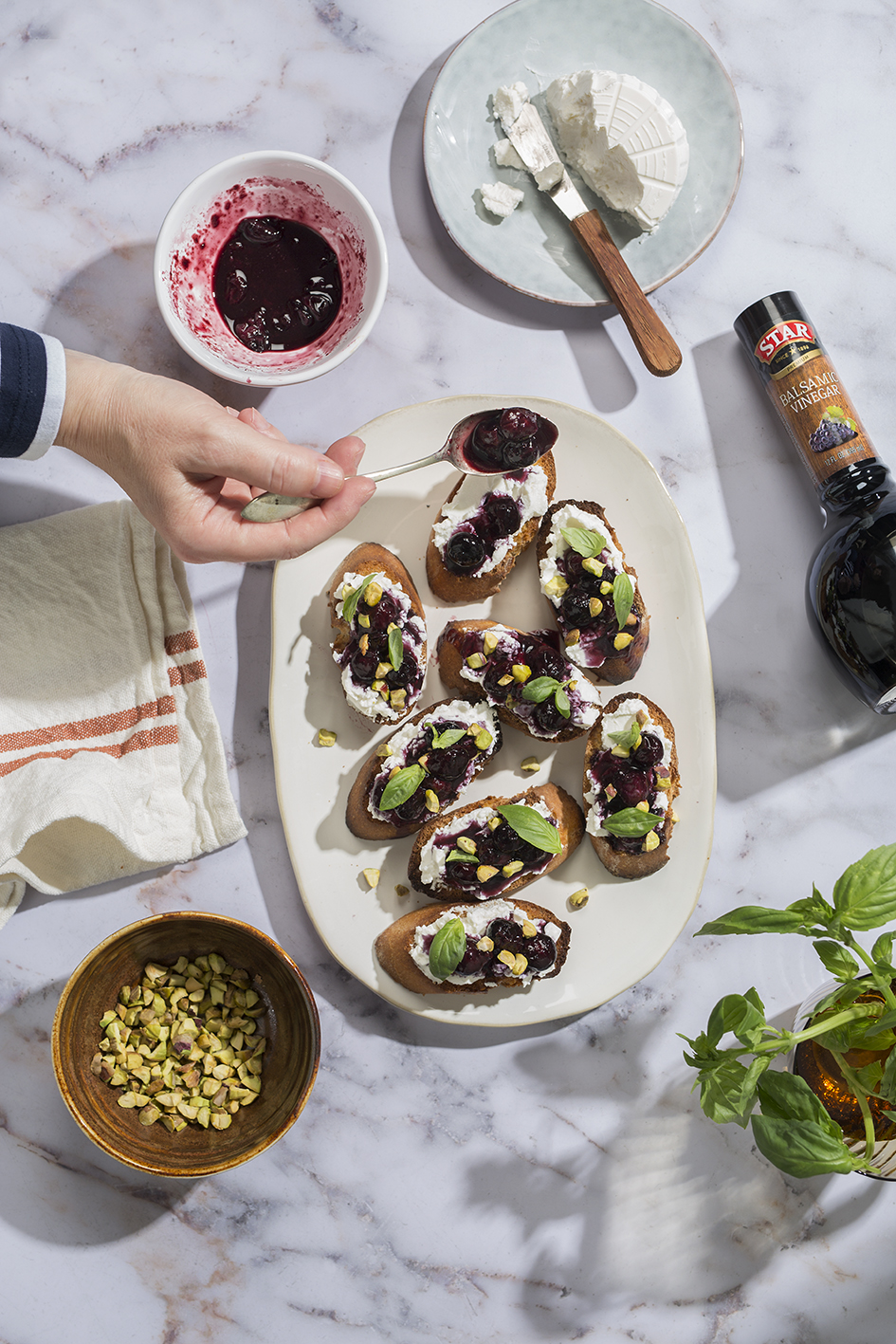 Blueberry Bruschetta
