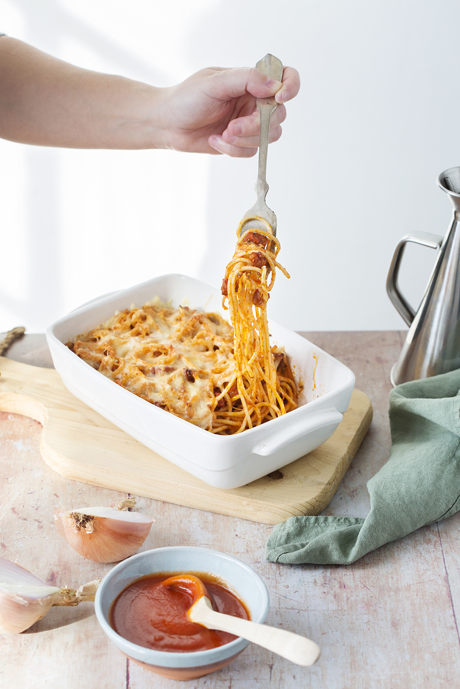 Spaghetti with Chorizo
