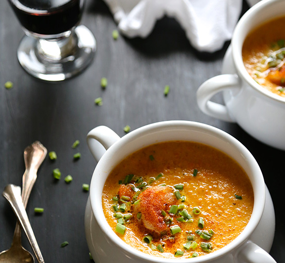 Shrimp Po&#8217; Boy Carrot Cajun Soup