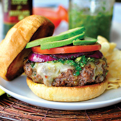Spicy Chimichurri Burgers