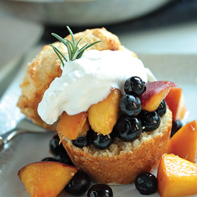 Sweet Corn Meal Rosemary Muffins