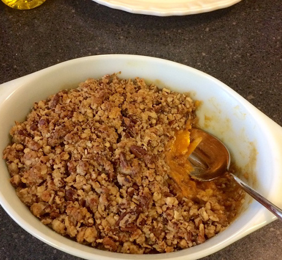 Sweet Potato Casserole with Bananas and Honey