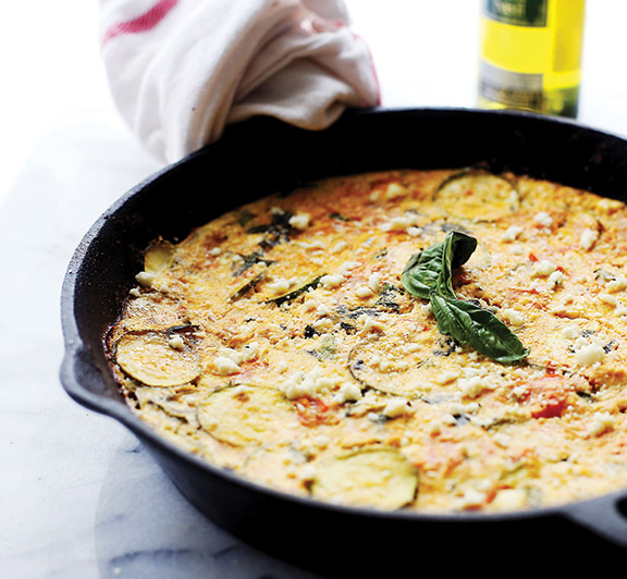 Tomato and Zucchini Frittata
