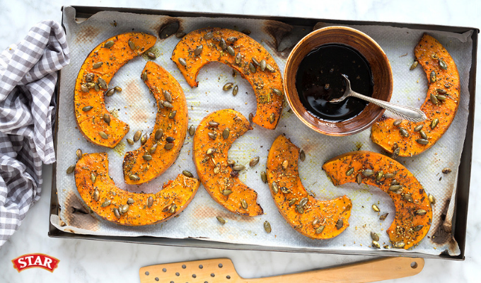 Baked Pumpkin with Balsamic Vinegar