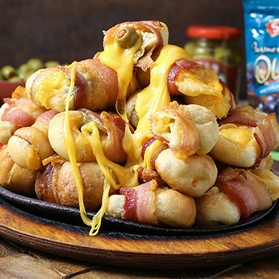 Cheesy Bacon Olive Poppers