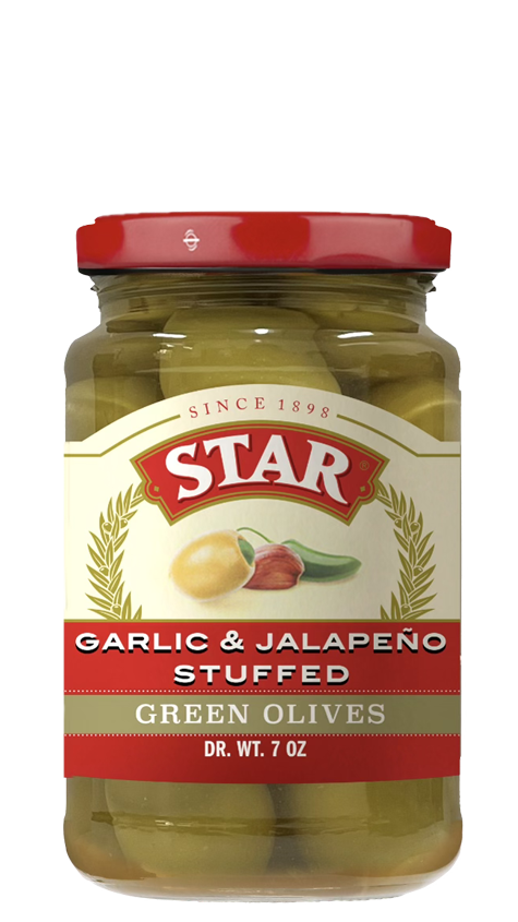 Garlic &amp; Jalapeño Stuffed Olives