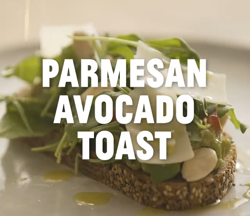 Avocado and Parmesan toast
