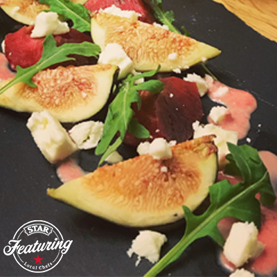 Red Plum Salad and Dressing